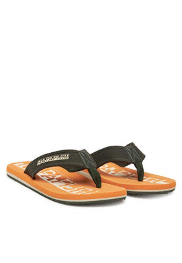 Napapijri Japonki Elm NP0A4IQU Khaki. Kolor: brązowy. Materiał: materiał