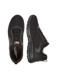 skechers - Skechers Sneakersy BOUNTIFUL 12607 BKRG Czarny. Kolor: czarny. Materiał: materiał #7