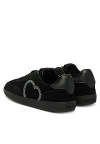 Love Moschino - LOVE MOSCHINO Sneakersy JA15402G0NIG100A Czarny. Kolor: czarny. Materiał: zamsz, skóra