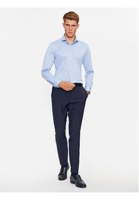 BOSS - Boss Koszula P-Hank-Spread-C1-222 50503533 Błękitny Slim Fit. Kolor: niebieski. Materiał: syntetyk