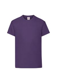 FRUIT OF THE LOOM - Oryginalna Koszulka Dla Dzieci. Kolor: fioletowy