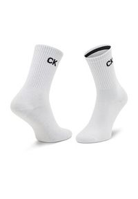 Calvin Klein Skarpety wysokie damskie 701218784 Biały. Kolor: biały. Materiał: materiał