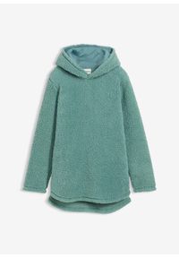 bonprix - Bluza z polaru. Typ kołnierza: kaptur. Kolor: zielony. Materiał: polar #1