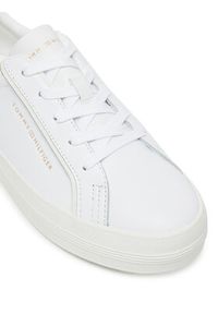 TOMMY HILFIGER - Tommy Hilfiger Sneakersy Essential Vulc Sneaker FW0FW08757 Biały. Kolor: biały. Materiał: skóra #5