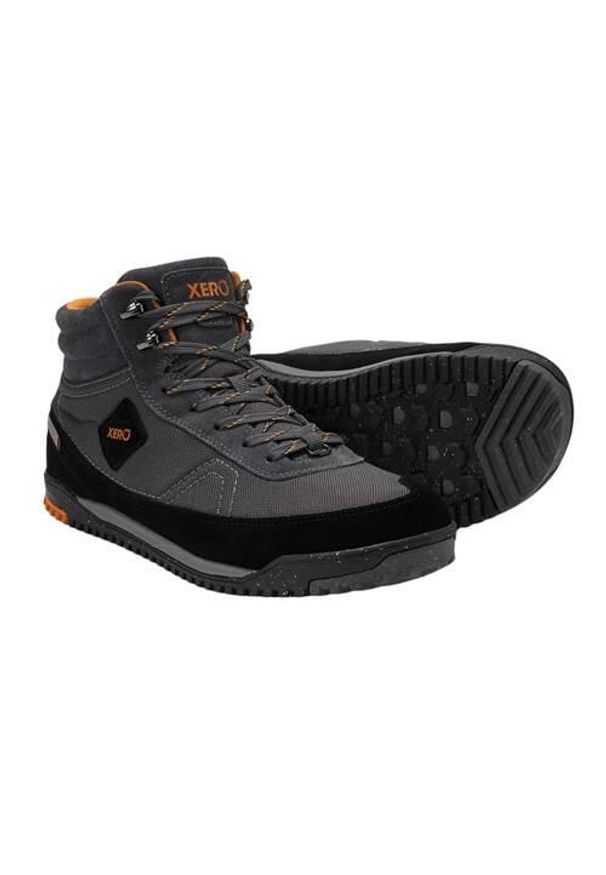 XERO SHOES - Buty do chodzenia męskie Xero Shoes Ridgeway. Zapięcie: sznurówki. Kolor: szary. Materiał: materiał. Szerokość cholewki: normalna. Sport: turystyka piesza