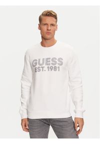 Guess Bluza M4YQ08 K9Z21 Biały Regular Fit. Kolor: biały. Materiał: bawełna