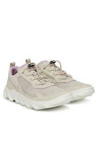 ecco - ECCO Sneakersy Mx W 82026358261 Beżowy. Kolor: beżowy. Materiał: skóra