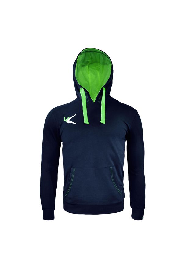 ELPLAYER - Bluza z kapturem z bawełny LIXIS. Typ kołnierza: kaptur. Kolor: niebieski, wielokolorowy, zielony. Materiał: bawełna. Sport: fitness