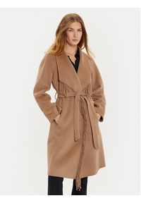 Marciano Guess Płaszcz wełniany 4BGL10 7125A Brązowy Regular Fit. Kolor: brązowy. Materiał: wełna #5