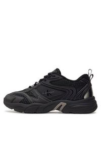 Calvin Klein Jeans Sneakersy Retro Tennis Low Mix Ml Met YM0YM00931 Czarny. Kolor: czarny. Materiał: materiał