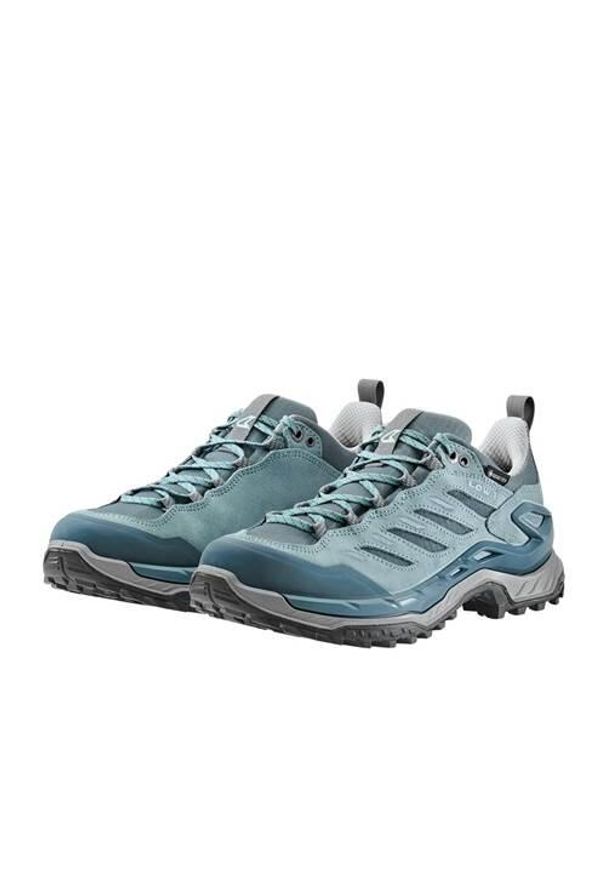 Buty trekkingowe damskie Lowa Innovo Low Gtx. Zapięcie: sznurówki. Kolor: szary. Materiał: materiał, syntetyk, tkanina. Szerokość cholewki: normalna