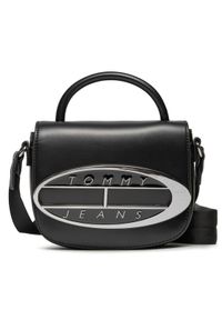 Tommy Jeans Torebka Tjw Origin Crossover AW0AW15811 Czarny. Kolor: czarny. Materiał: skórzane