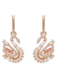 Swarovski Kolczyki Swan 5732415 Różowe złoto. Materiał: metalowe. Kolor: różowy, wielokolorowy, złoty #3