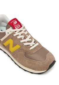 New Balance Sneakersy U574BYW Brązowy. Kolor: brązowy. Materiał: zamsz, skóra. Model: New Balance 574 #6