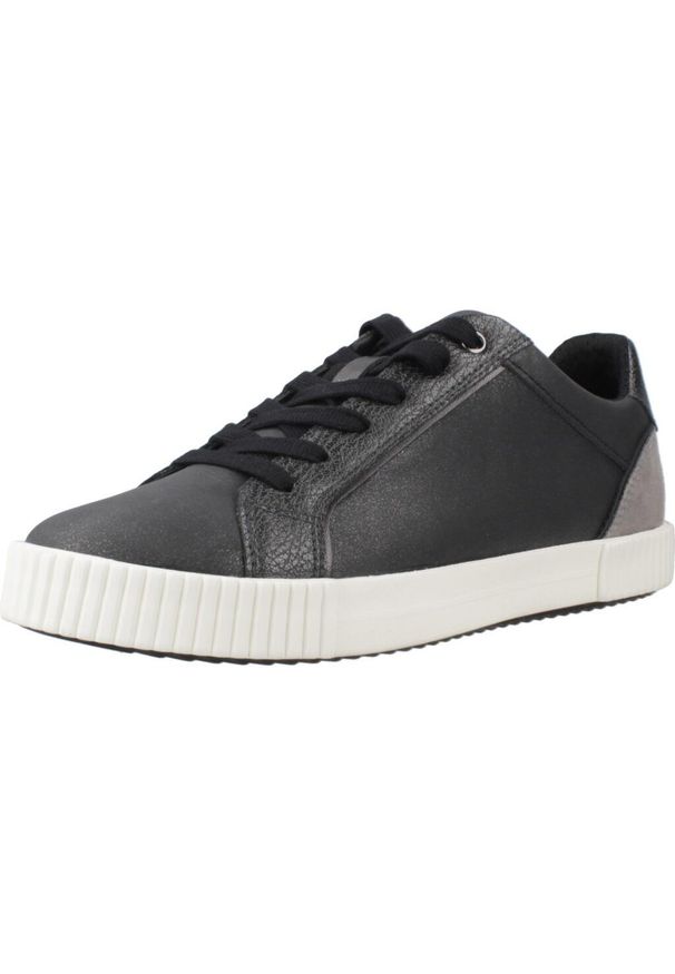 Geox - Buty GEOX D BLOMIEE Szary. Kolor: szary. Materiał: tkanina, skóra. Sport: turystyka piesza
