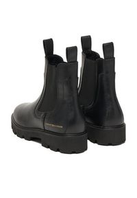 TOMMY HILFIGER - Tommy Hilfiger Sztyblety Lthr Low Chelsea FW0FW08775 Czarny. Kolor: czarny. Materiał: skóra #2