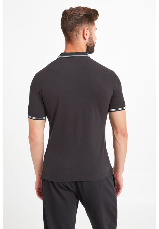 Koszulka polo Emporio Armani polo, w jednolite wzory, sportowa