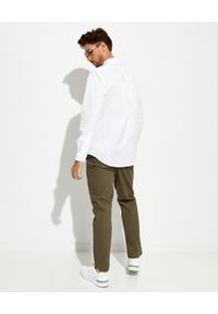 Ralph Lauren - RALPH LAUREN - Biała koszula Slim Fit. Typ kołnierza: button down, polo. Kolor: biały. Wzór: haft. Styl: klasyczny