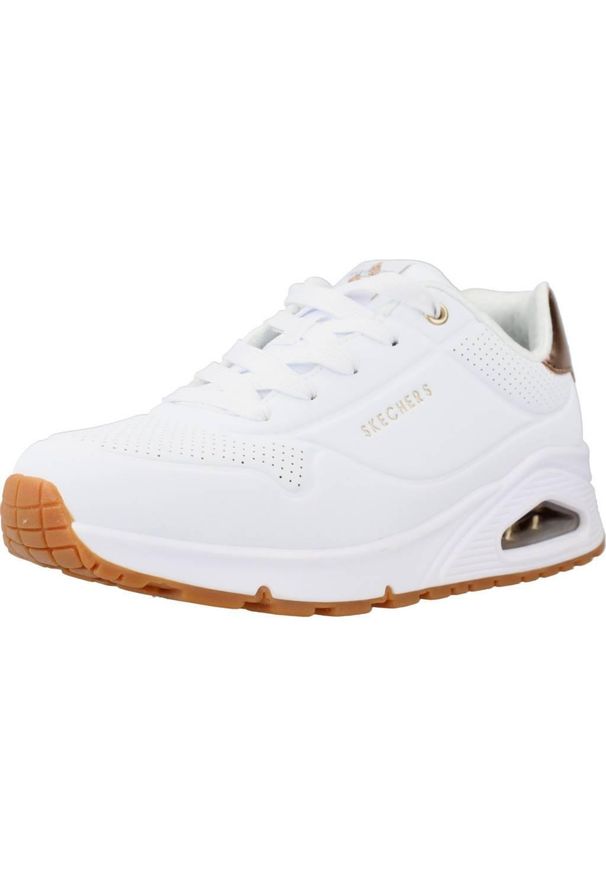 skechers - Buty SKECHERS UNO GEN1 Biały. Okazja: na co dzień. Kolor: biały. Materiał: materiał, syntetyk, tkanina. Model: Skechers Sport. Sport: turystyka piesza