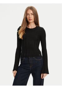 Guess Sweter W5YR13 Z3OT0 Czarny Regular Fit. Kolor: czarny. Materiał: syntetyk