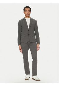 Blend Spodnie materiałowe 20716659 Szary Slim Fit. Kolor: szary. Materiał: syntetyk