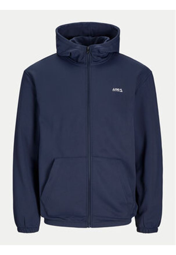 Jack & Jones Bluza Basic 12261373 Granatowy Regular Fit. Kolor: niebieski. Materiał: syntetyk