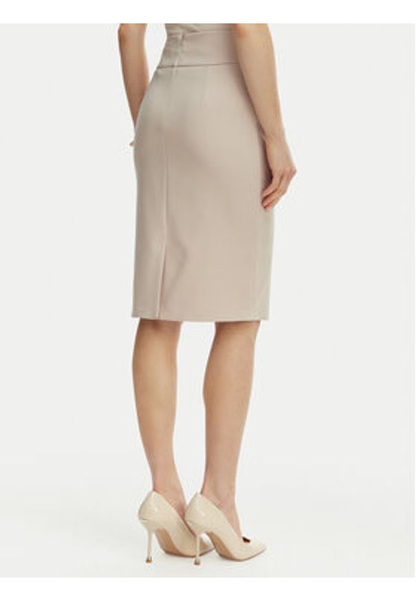 Rinascimento Spódnica ołówkowa CFC0128651003 Beżowy Slim Fit. Kolor: beżowy. Materiał: syntetyk