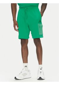 Adidas - adidas T-Shirt ALL SZN Colorblock JJ3676 Zielony Loose Fit. Kolor: zielony. Materiał: bawełna