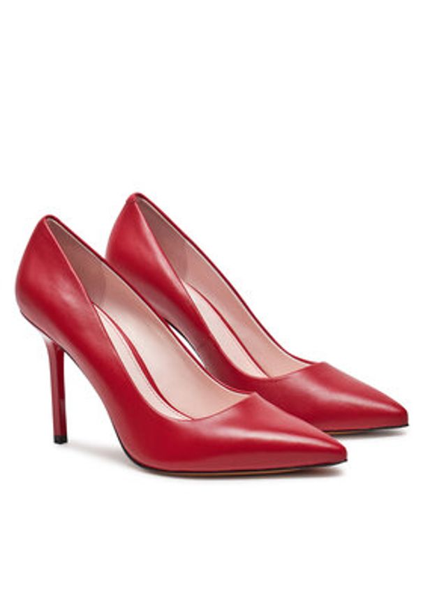 Marella Szpilki Laine1 2423526026200 Czerwony. Kolor: czerwony. Materiał: skóra. Obcas: na szpilce