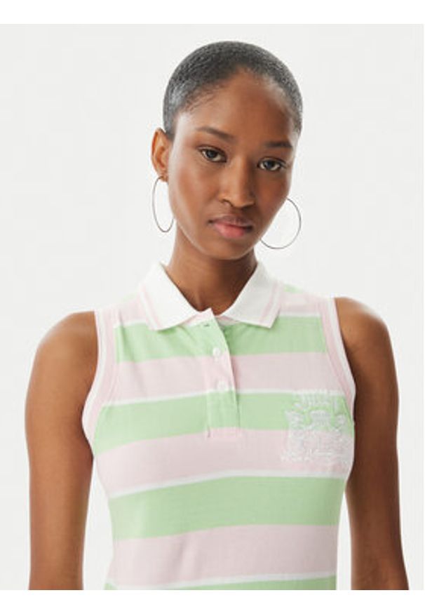 Juicy Couture Sukienka letnia Juicy Peplum JCGED126016 Zielony Regular Fit. Kolor: zielony. Materiał: bawełna. Sezon: lato
