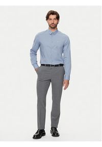 Calvin Klein Koszula K10K110856 Niebieski Slim Fit. Kolor: niebieski. Materiał: bawełna #5