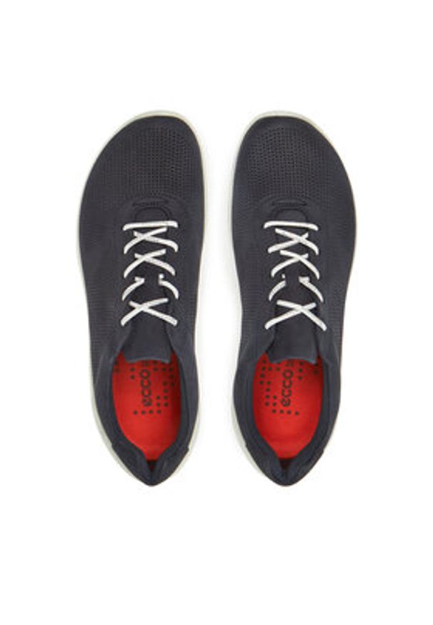 ecco - ECCO Sneakersy Biom Lite 80238402038 Granatowy. Kolor: niebieski. Materiał: nubuk, skóra