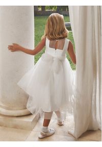 Abel & Lula Sukienka elegancka 5037 Biały Regular Fit. Kolor: biały. Materiał: syntetyk. Styl: elegancki #4