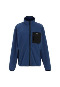 Regatta - Męska Bluza Polarowa Frankie Z Pełnym Zamkiem Błyskawicznym. Kolor: niebieski. Materiał: polar. Sezon: zima. Sport: turystyka piesza #1