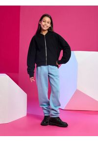Sinsay - Spodnie jogger basic - niebieski. Kolor: niebieski