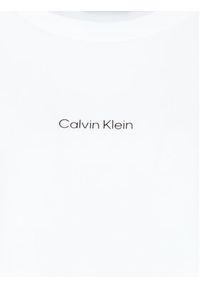 Calvin Klein Curve Bluza Inclu Micro Logo K20K205472 Biały Regular Fit. Kolor: biały. Materiał: syntetyk
