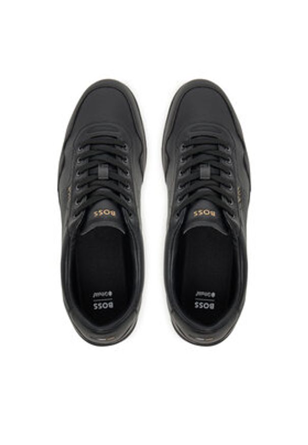 BOSS Sneakersy Nitan 50548658 Czarny. Kolor: czarny. Materiał: skóra