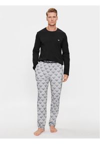 Emporio Armani Underwear Piżama 111791 3F567 12511 Czarny Regular Fit. Kolor: czarny. Materiał: syntetyk