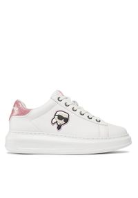 Karl Lagerfeld - KARL LAGERFELD Sneakersy KL62530N Biały. Kolor: biały. Materiał: skóra