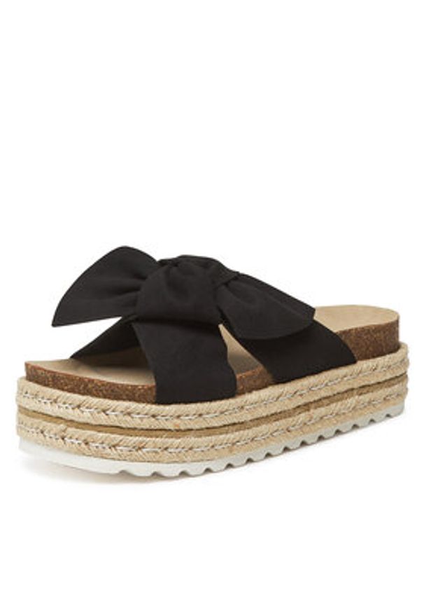 DeeZee Espadryle CT0626-16 Czarny. Kolor: czarny. Materiał: materiał