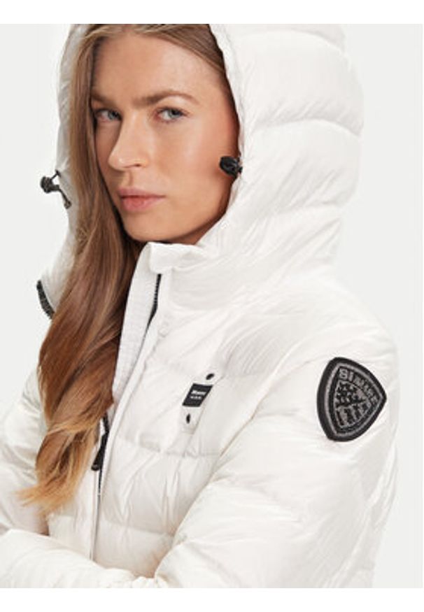 Blauer Kurtka puchowa 25WBLDK03102 Biały Regular Fit. Kolor: biały. Materiał: syntetyk