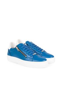 Antony Morato Sneakersy | MMFW01281-LE300001 | Mężczyzna | Niebieski. Nosek buta: okrągły. Zapięcie: zamek. Kolor: niebieski. Materiał: skóra