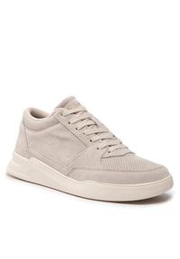 TOMMY HILFIGER - Tommy Hilfiger Sneakersy Elevated Mid Cup Suede FM0FM04134 Beżowy. Kolor: beżowy. Materiał: zamsz, skóra