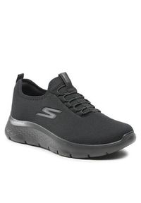 skechers - Skechers Sneakersy Go Walk Flex 216484/BBK Czarny. Kolor: czarny. Materiał: materiał #7