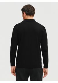 Pako Lorente - PAKO LORENTE – Sweter polo w kolorze czarnym. Okazja: na co dzień. Typ kołnierza: polo. Kolor: czarny, niebieski. Materiał: poliester, wiskoza. Sezon: wiosna. Styl: casual #6