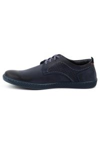 Antex Buty męskie casual 302 granatowe niebieskie. Okazja: na co dzień. Kolor: niebieski. Materiał: jeans, skóra. Sezon: wiosna, jesień. Styl: casual #7