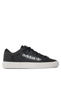 Adidas - adidas Sneakersy Sleek EF4933 Czarny. Kolor: czarny. Materiał: skóra