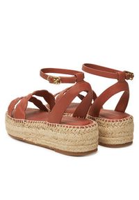 TOMMY HILFIGER - Tommy Hilfiger Espadryle FW0FW08496 Brązowy. Kolor: brązowy. Materiał: skóra