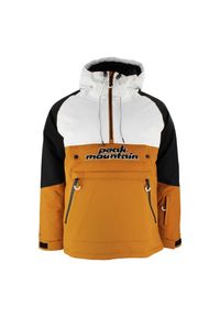 PEAK MOUNTAIN - Kurtka narciarska Peak Mountain Canviko. Kolor: beżowy, wielokolorowy, brązowy, pomarańczowy. Sezon: zima. Sport: narciarstwo #1