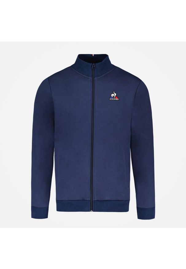 Le Coq Sportif - Bluza dresowa sportowa męska ESS FZ Sweat N°4 M. Kolor: niebieski. Materiał: dresówka